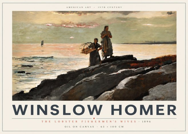 Winslow Homer The Lobster Fishermen's Wives No5 - Juliste