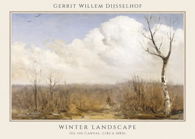Gerrit Willem Dijsselhof Winter Landscape No1 - Juliste