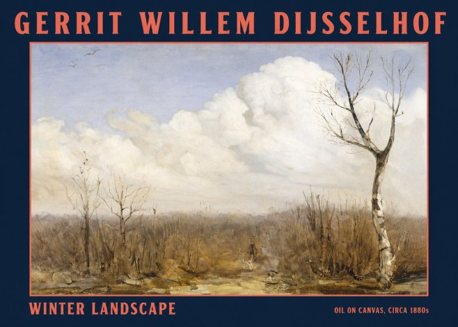 Gerrit Willem Dijsselhof Winter Landscape No2 - Juliste