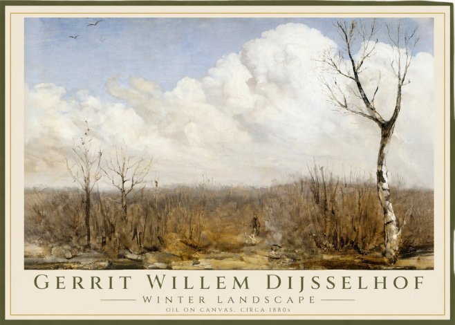 Gerrit Willem Dijsselhof Winter Landscape No3 - Juliste