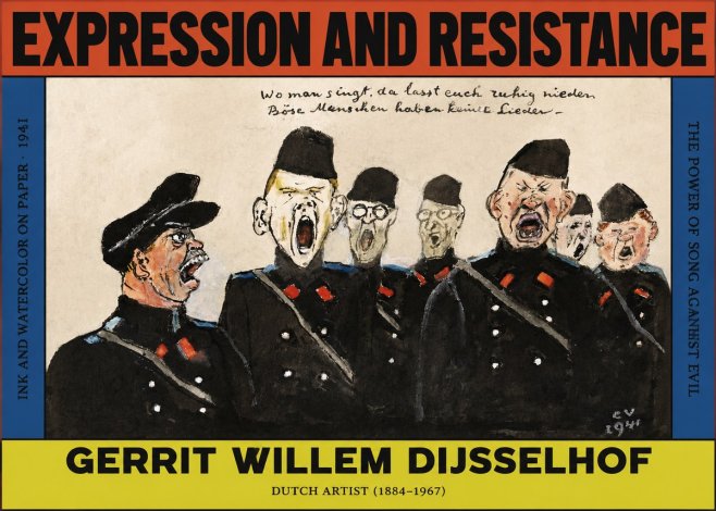 Gerrit Willem Dijsselhof Where Men Sing, There You May Rest in Peace; Evil People Have No Songs. No2 - Juliste