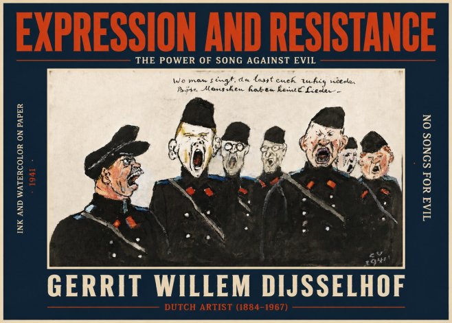 Gerrit Willem Dijsselhof Where Men Sing, There You May Rest in Peace; Evil People Have No Songs. No5 - Juliste