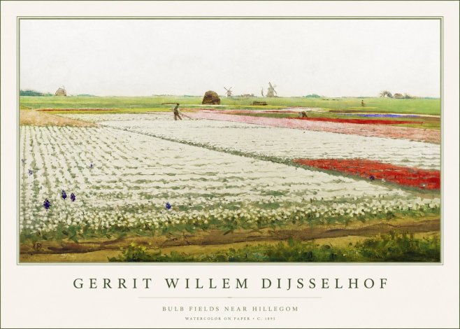 Gerrit Willem Dijsselhof Bulb Fields Near Hillegom No1 - Juliste