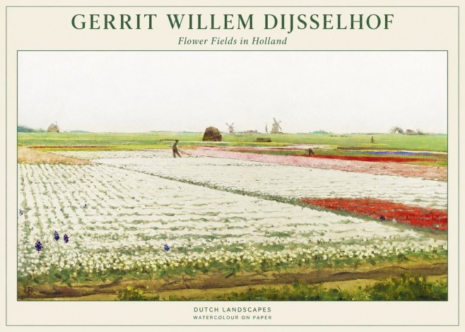 Gerrit Willem Dijsselhof Bulb Fields Near Hillegom No2 - Juliste