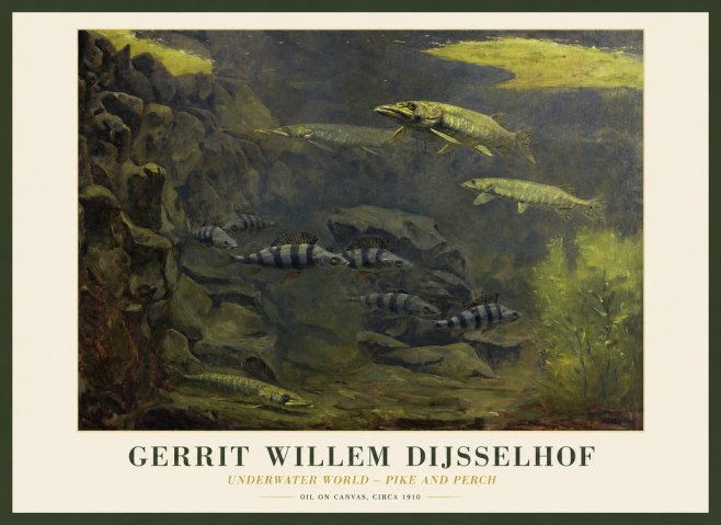 Gerrit Willem Dijsselhof Underwater Life No2 - Juliste