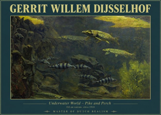 Gerrit Willem Dijsselhof Underwater Life No4 - Juliste