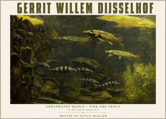 Gerrit Willem Dijsselhof Underwater Life No5 - Juliste