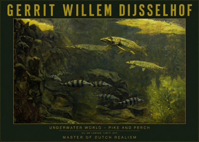 Gerrit Willem Dijsselhof Underwater Life No6 - Juliste