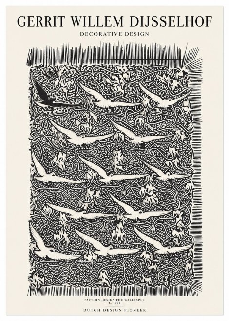Gerrit Willem Dijsselhof Decorative Design No1 - Juliste