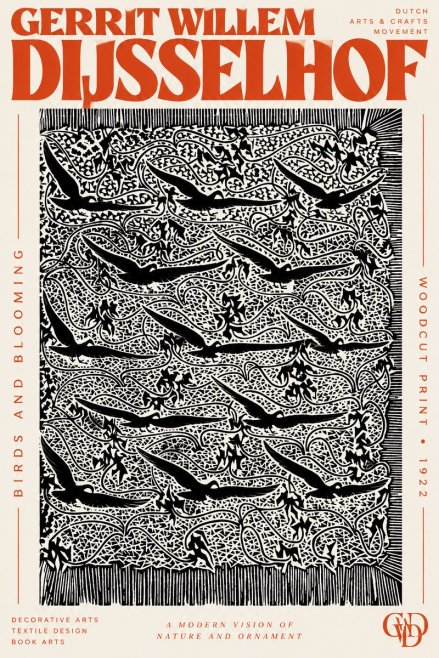Gerrit Willem Dijsselhof Decorative Design No3 - Juliste