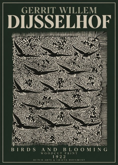 Gerrit Willem Dijsselhof Decorative Design No4 - Juliste