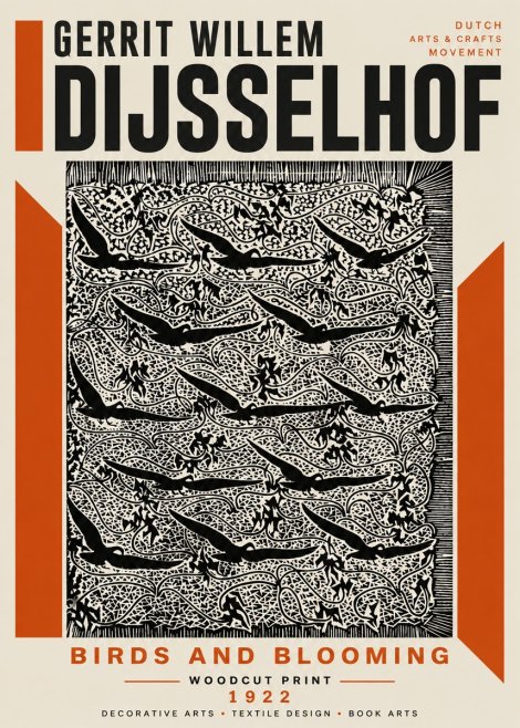 Gerrit Willem Dijsselhof Decorative Design No6 - Juliste