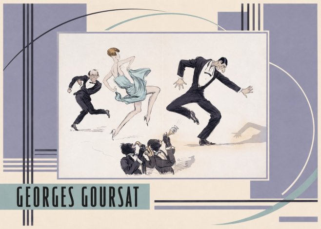 Georges Goursat Jazz Age Revelry No3 - Juliste