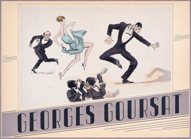 Georges Goursat Jazz Age Revelry No4 - Juliste
