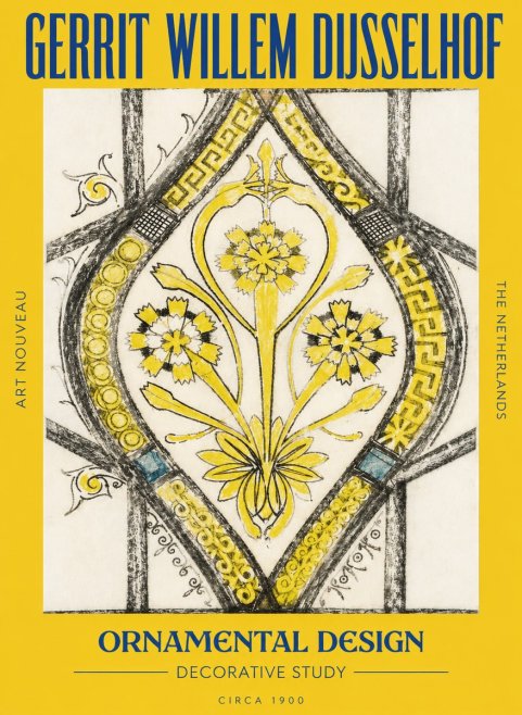 Gerrit Willem Dijsselhof Ornamental Design No6 - Juliste