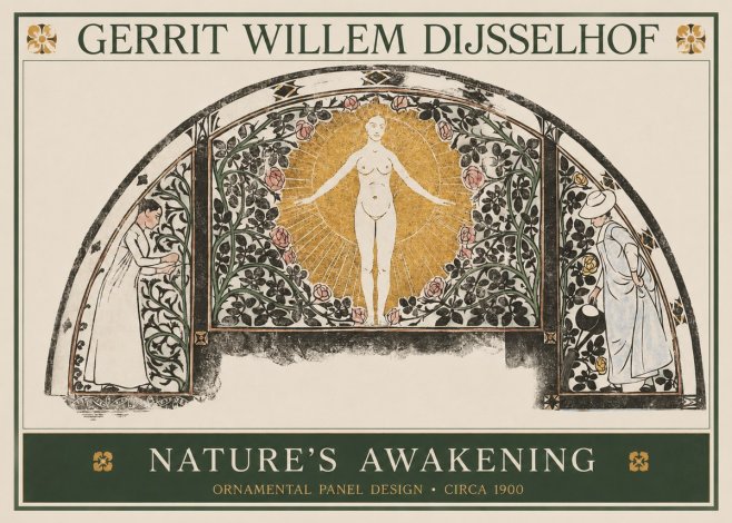 Gerrit Willem Dijsselhof Nature's Awakening No1 - Juliste