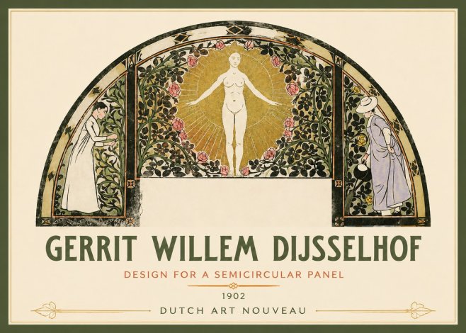 Gerrit Willem Dijsselhof Nature's Awakening No3 - Juliste