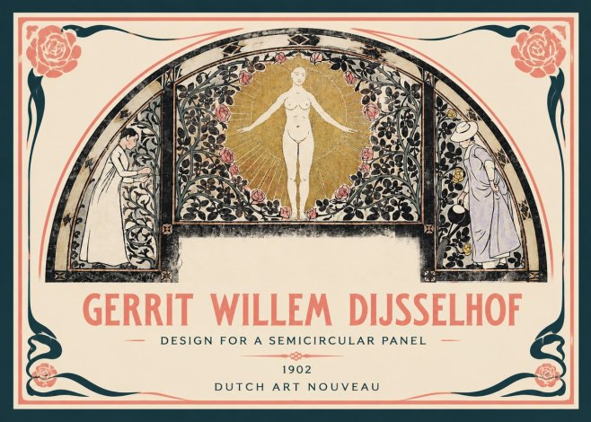 Gerrit Willem Dijsselhof Nature's Awakening No4 - Juliste