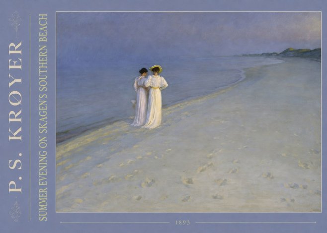 P.S. Krøyer Summer Evening on Skagen's Southern Beach No4 - Juliste