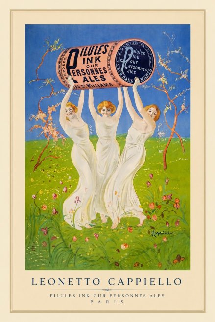 Leonetto Cappiello Pilules Ink Our Personnes Ales No1 - Juliste
