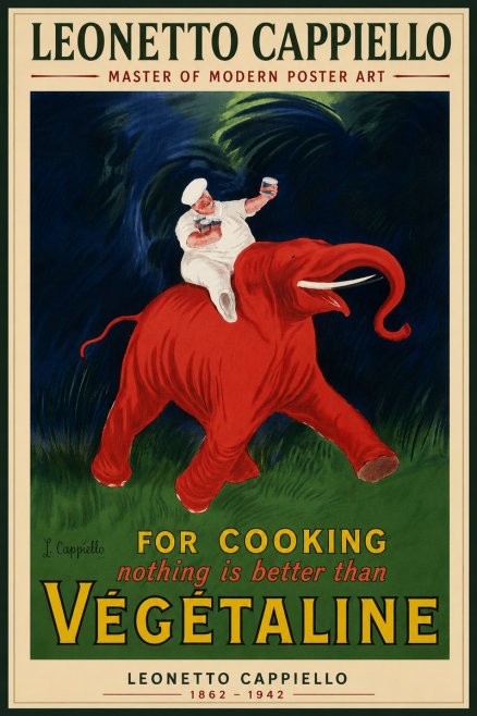 Leonetto Cappiello Végétaline No4 - Juliste
