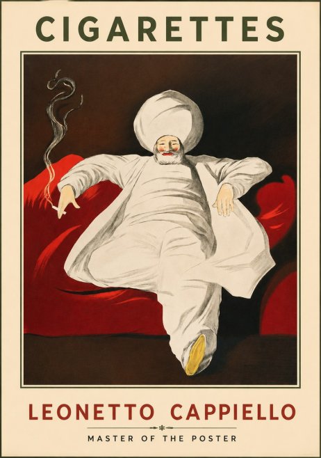Leonetto Cappiello Cigarettes No2 - Juliste