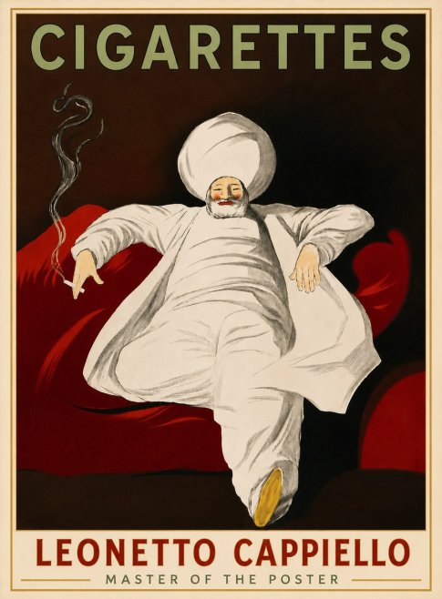 Leonetto Cappiello Cigarettes No6 - Juliste
