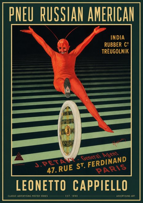 Leonetto Cappiello Pneu Russian American No2 - Juliste