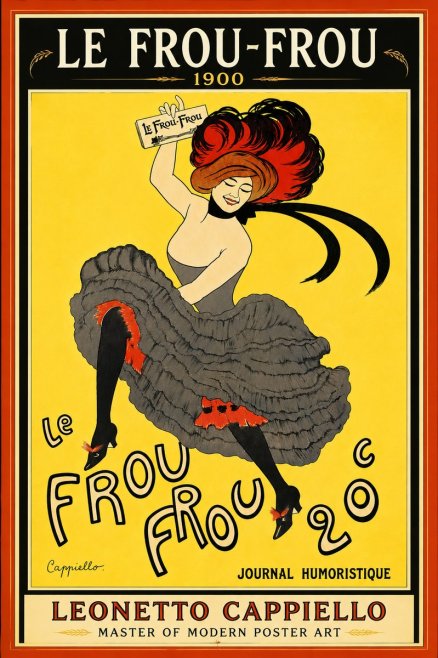 Leonetto Cappiello Le Frou-frou No6 - Juliste