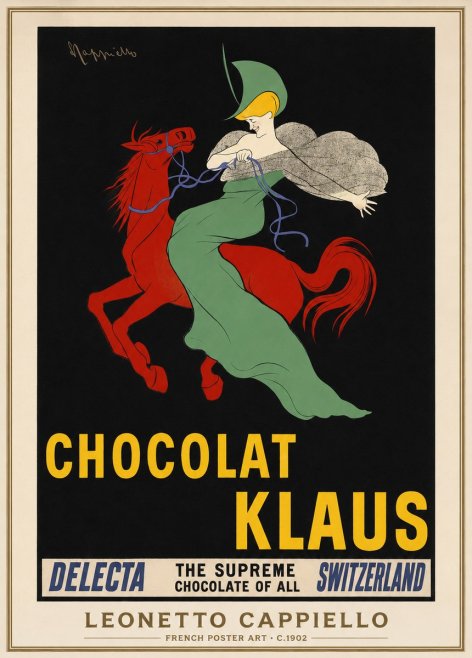 Leonetto Cappiello Chocolat Klaus No1 - Juliste
