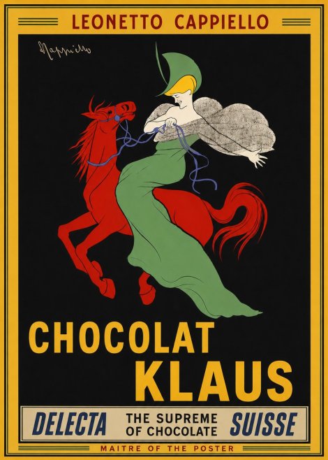 Leonetto Cappiello Chocolat Klaus No4 - Juliste