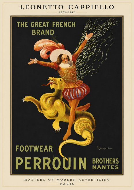 Leonetto Cappiello Footwear Perrouin No1 - Juliste