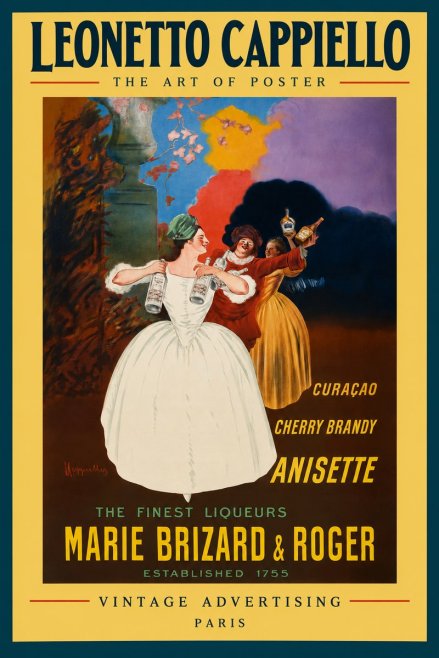 Leonetto Cappiello Marie Brizard & Roger - the Finest Liqueurs No3 - Juliste