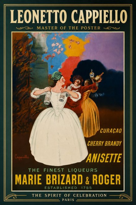 Leonetto Cappiello Marie Brizard & Roger - the Finest Liqueurs No4 - Juliste