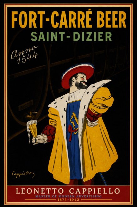Leonetto Cappiello Fort-carré Beer Saint-dizier No3 - Juliste