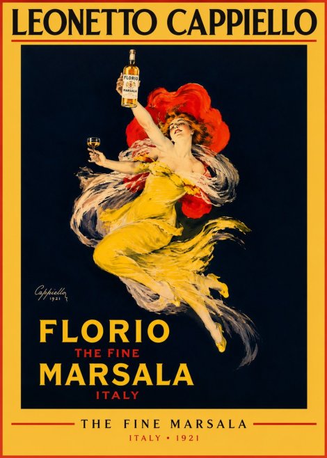 Leonetto Cappiello Florio the Fine Marsala No5 - Juliste