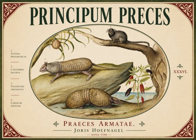 Joris Hoefnagel Praeces Armatae. No6 - Juliste