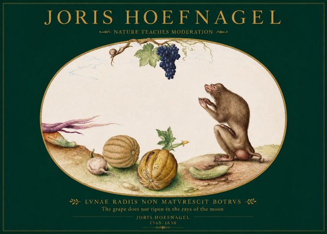 Joris Hoefnagel Nature Teaches Moderation No2 - Juliste
