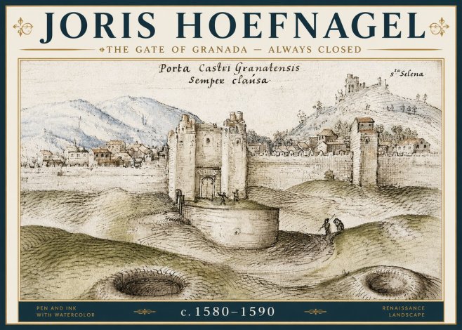 Joris Hoefnagel The Gate of Granada - Always Closed No6 - Juliste