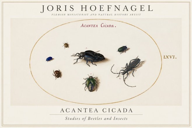 Joris Hoefnagel Acanthia Cicada No2 - Juliste