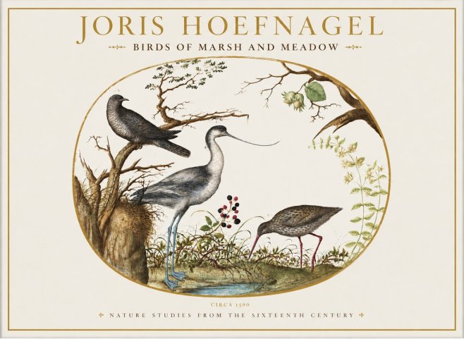 Joris Hoefnagel Birds of Marsh and Meadow No1 - Juliste