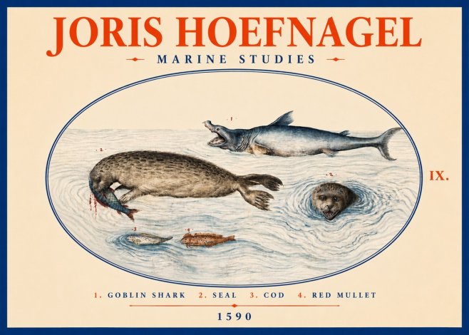Joris Hoefnagel Marine Studies No2 - Juliste