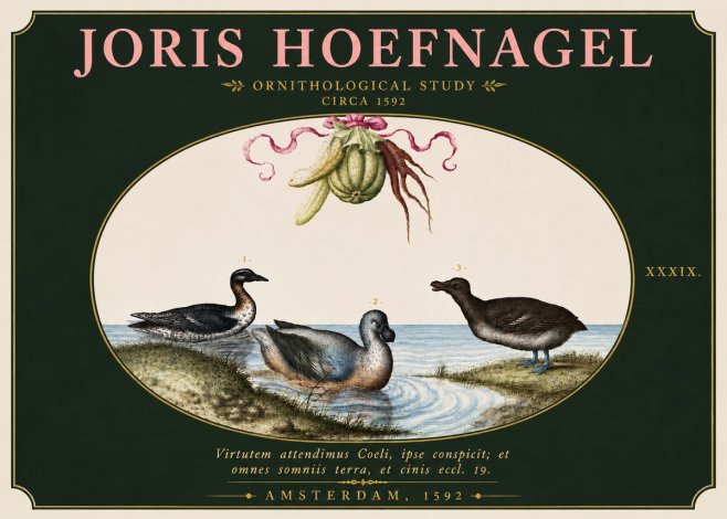 Joris Hoefnagel Ornithological Study No6 - Juliste