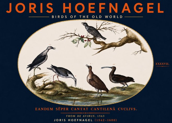 Joris Hoefnagel Birds of the Old World No5 - Juliste