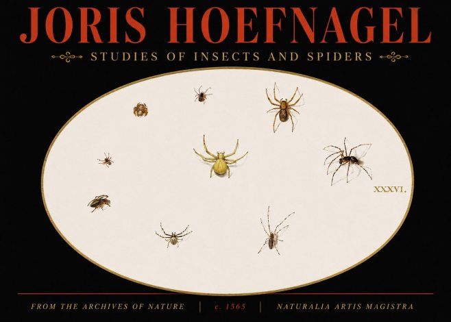 Joris Hoefnagel Studies of Insects and Spiders No5 - Juliste