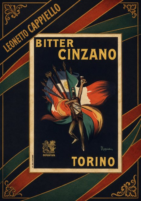 Leonetto Cappiello Bitter Cinzano Torino No3 - Juliste