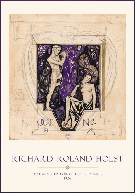 Richard Roland Holst Design Study for October 19, Nr. 8 1926 No1 - Juliste