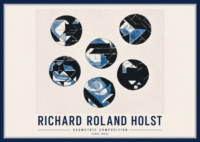 Richard Roland Holst Geometric Composition No2 - Juliste