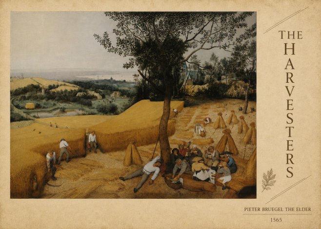 Pieter Bruegel The Harvesters II No6 - Juliste