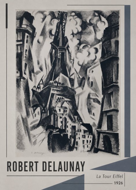 Robert Delaunay La Tour Eiffel No1 - Juliste